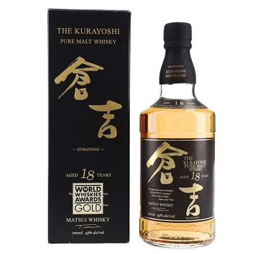 Kurayoshi 18 Year Old Pure Malt Whisky 70cl | Aged Japanese Whisky